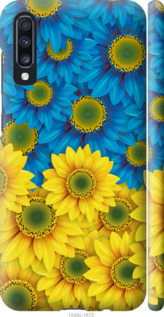 Чохол Жовто-блакитні квіти на Samsung Galaxy A70 2019 A705F