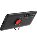 Фото TPU чехол Deen ColorRing под магнитный держатель (opp) для Xiaomi Mi 10 / Mi 10 Pro (Черный / Красный) в магазине vchehle.ua