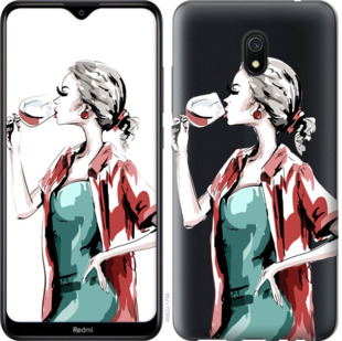 

Чехол Девушка с бокалом для Xiaomi Redmi 8A 860974