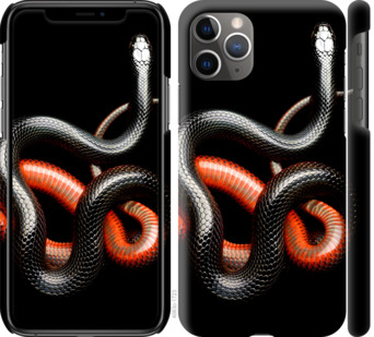 

Чехол Красно-черная змея на черном фоне для iPhone 11 Pro Max 782218