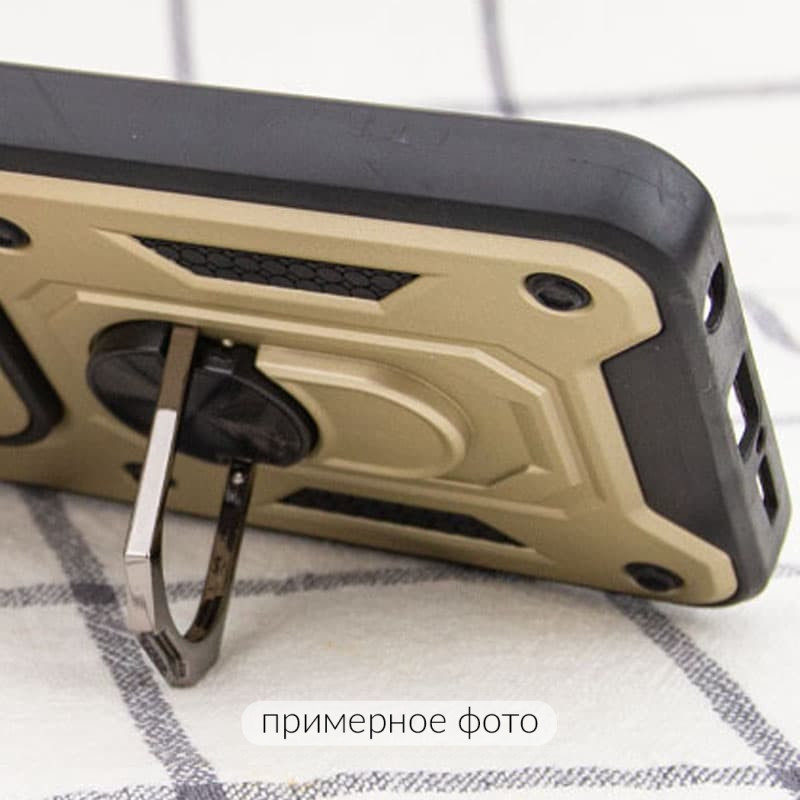 Купити Ударостійкий чохол Camshield Serge Ring на Xiaomi Redmi Note 9s / Note 9 Pro / 9 Pro Max (Золотий) на vchehle.ua