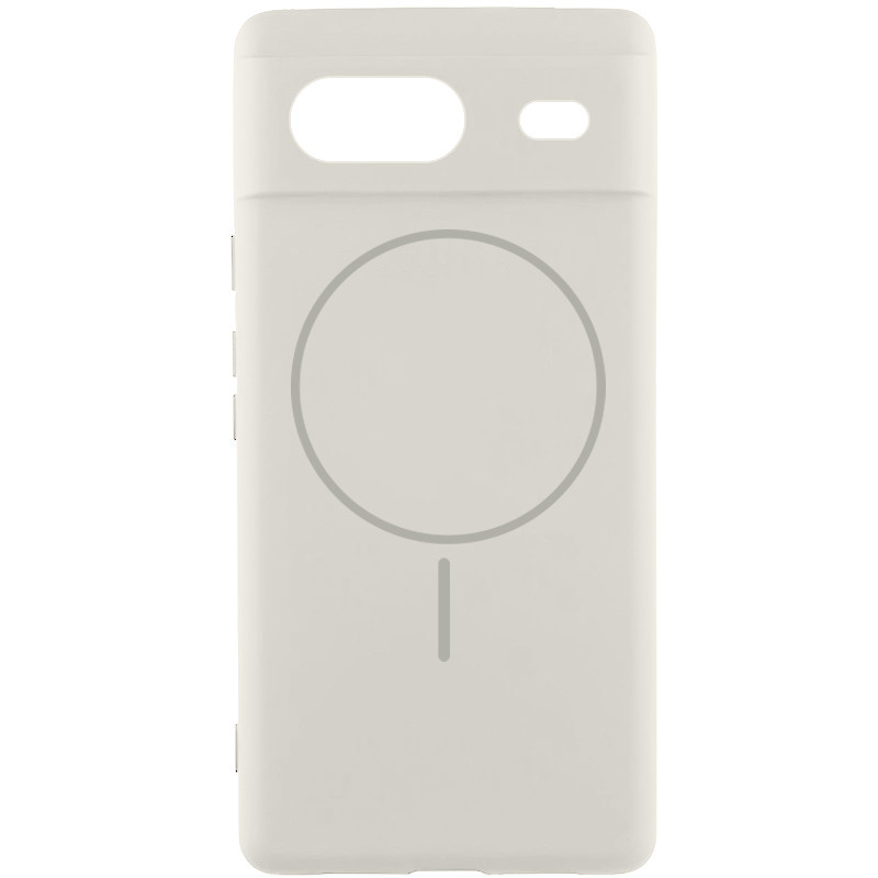 Чехол Silicone Cover Lakshmi Full Camera (AA) with MagFit для Google Pixel 7 (Белый / White)