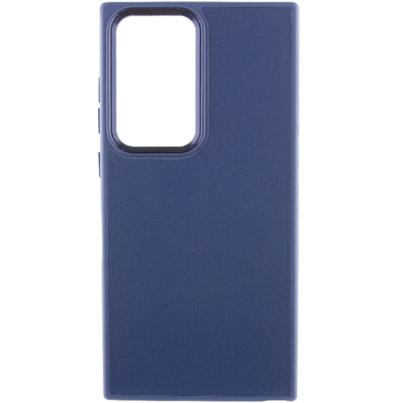 Шкіряний чохол Bonbon Leather Metal Style на Samsung Galaxy S23 Ultra (Синій / Navy blue)