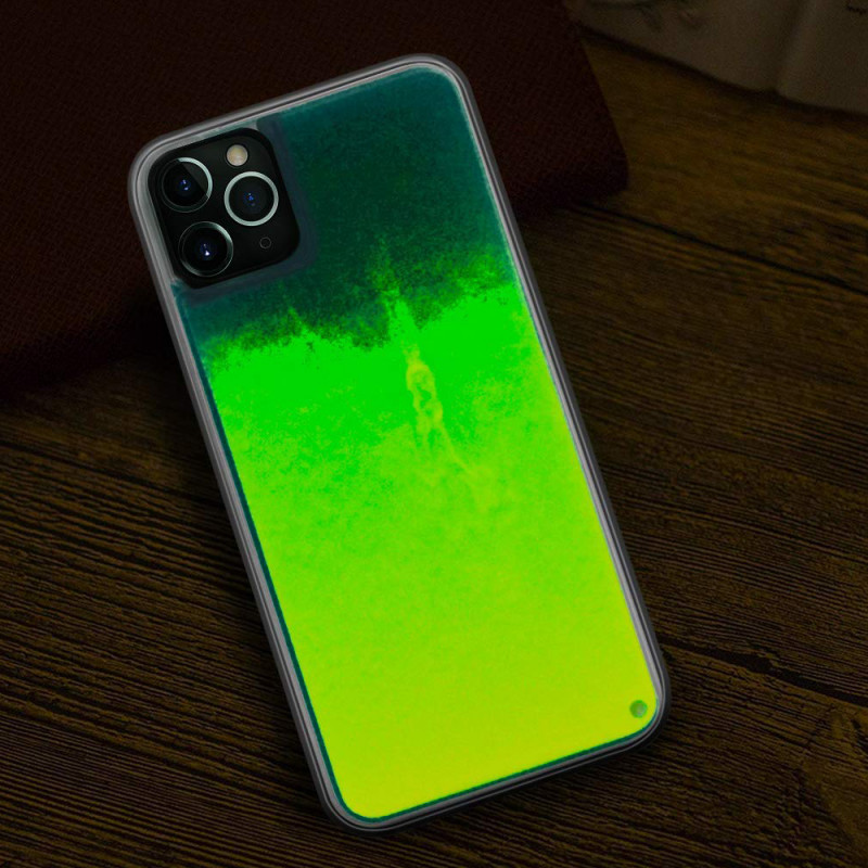 Замовити Неоновий чохол Neon Sand glow in the dark на Apple iPhone 11 Pro (5.8") (Зелений) на vchehle.ua
