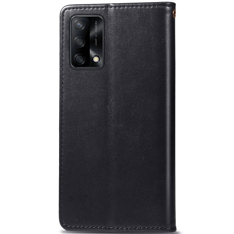 Фото Шкіряний чохол книжка GETMAN Gallant (PU) для Oppo A74 4G (Чорний) в маназині vchehle.ua