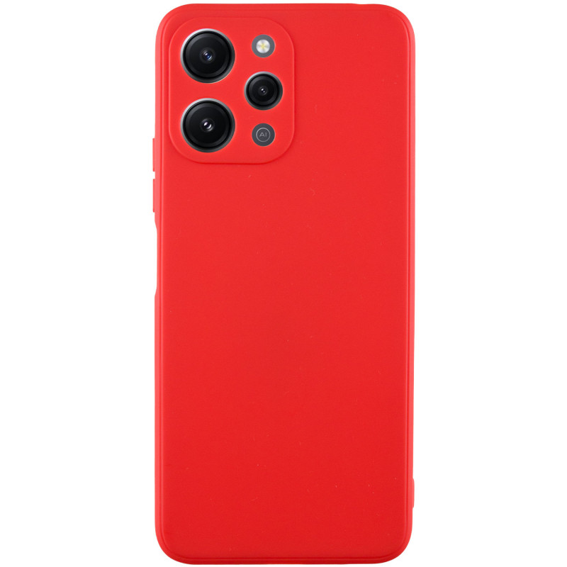 Силиконовый чехол Candy Full Camera для Xiaomi Redmi 12 (Красный / Red)