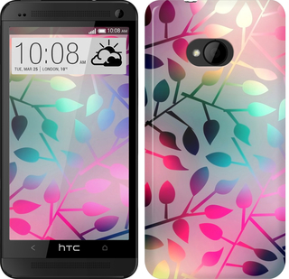

Чехол Листья для HTC One M7 626173