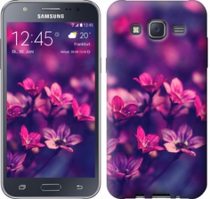 Чехол Пурпурные цветы для Samsung Galaxy J5 (2015) J500H