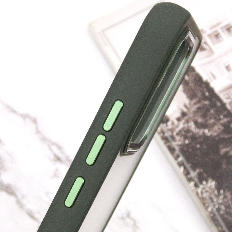 Чохол TPU+PC North Guard на Xiaomi Redmi Note 13 Pro 4G / Poco M6 Pro 4G (Dark Green) в магазині vchehle.ua