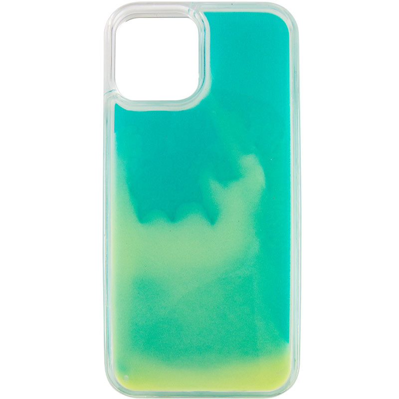 Фото Неоновый чехол Neon Sand glow in the dark для Apple iPhone 12 Pro Max (6.7") (Бирюзовый) в магазине vchehle.ua