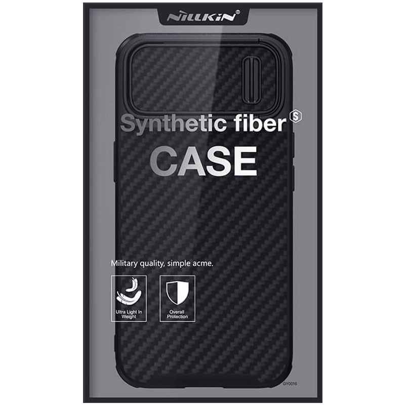 Замовити Карбонова накладка Nillkin Synthetic Fiber S Magnetic на Apple iPhone 14 (6.1") (Black) на vchehle.ua