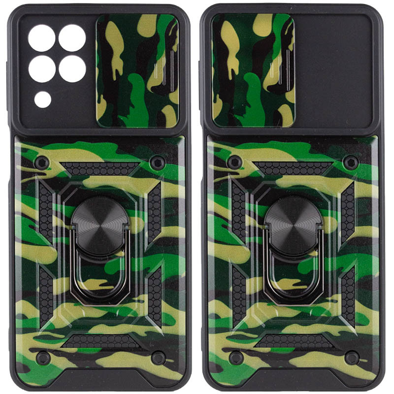 Ударостійкий чохол Camshield Serge Ring Camo на Samsung Galaxy M53 5G (Зелений / Army Green)