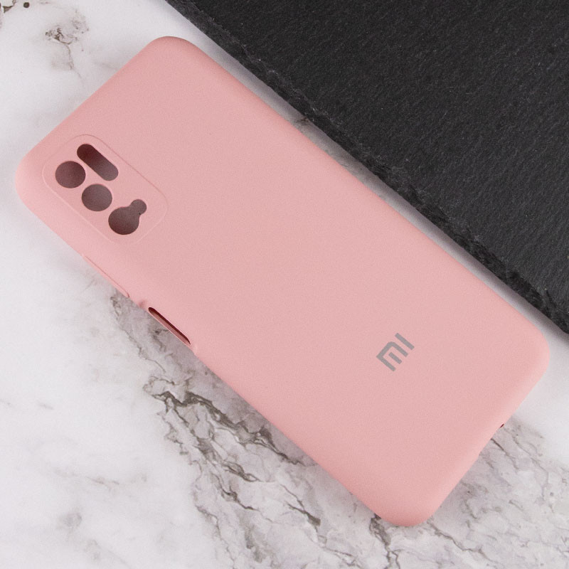 Чехол Silicone Cover Full Camera (AA) для Xiaomi Redmi Note 10 5G / Poco M3 Pro (Розовый / Pink) в магазине vchehle.ua