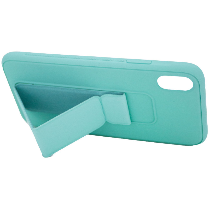 

Силіконовий чохол Hand holder для iPhone X (5.8") (Mint green) 1091146