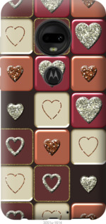 

Чехол Шоколад с сердечками для Motorola Moto G7 Plus 964653