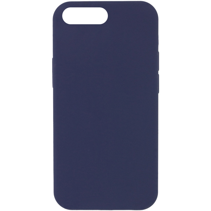 Чехол Silicone Case Full Protective (AA) NO LOGO для Apple iPhone 7 plus / 8 plus (5.5") (Темно-синий / Midnight blue)