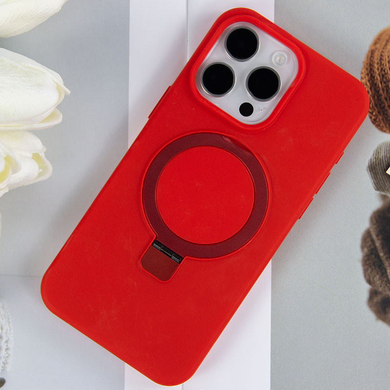 Фото Чохол Silicone Case Full Protective NO LOGO with Ring на Apple iPhone 12 Pro Max (6.7") (Red) на vchehle.ua