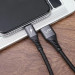 Фото Дата кабель Veron NL09 Nylon USB to Lightning 2.4A (0.25m) (Black) в маназині vchehle.ua
