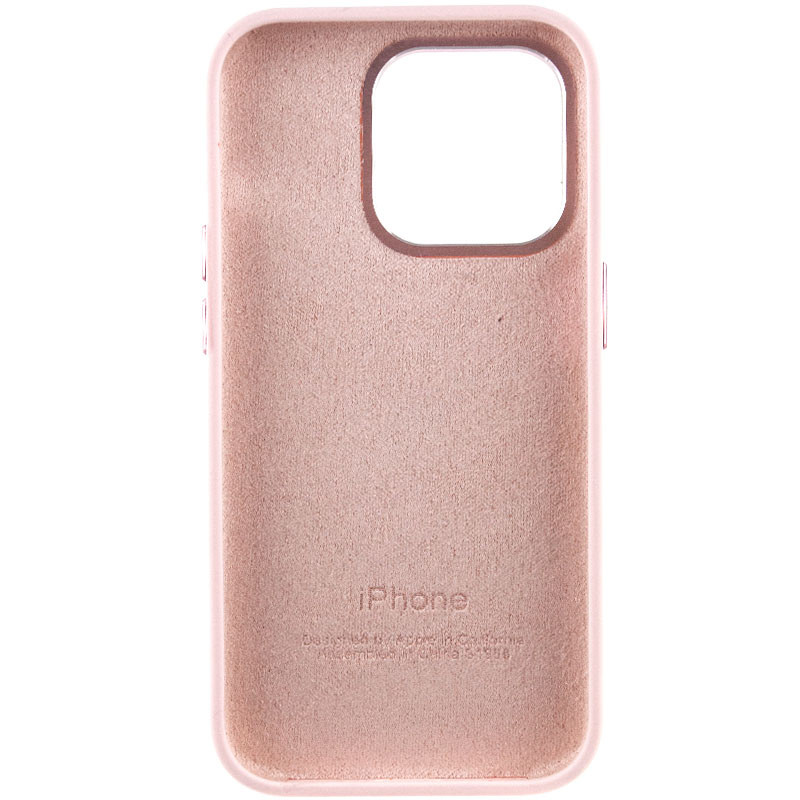 Чохол Silicone Case Metal Buttons (AA) на Apple iPhone 14 Pro (6.1") (Рожевий / Chalk Pink) в магазині vchehle.ua