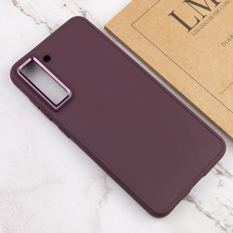 TPU чохол Bonbon Metal Style на Samsung Galaxy S24+ (Бордовий / Plum) в магазині vchehle.ua