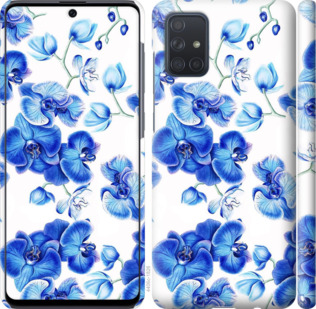 

Чехол Голубые орхидеи для Samsung Galaxy A71 2020 A715F 879630