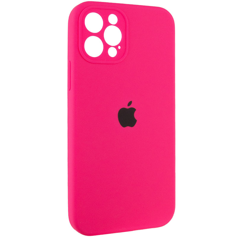 Фото Чехол Silicone Case Full Camera Protective (AA) для Apple iPhone 12 Pro Max (6.7") (Розовый / Barbie pink) на vchehle.ua