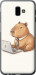 Чохол Funny Capybara CEO Working на Samsung Galaxy J6 Plus 2018