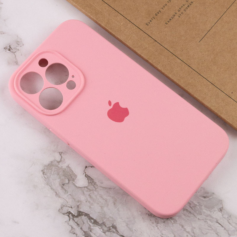 Чехол Silicone Case Full Camera Protective (AA) для Apple iPhone 15 Pro Max (6.7") (Розовый / Light pink) в магазине vchehle.ua