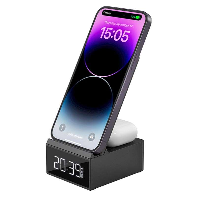 БЗУ WIWU Wi-W011 3 in 1 wireless charger (Black) в магазине vchehle.ua