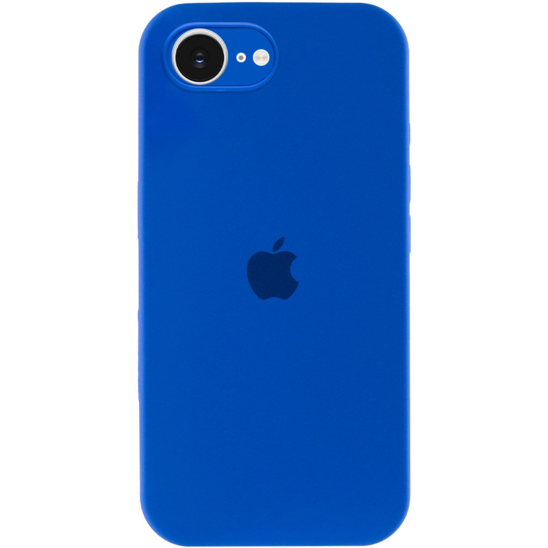 Чохол Silicone Case Full Camera Protective (AA) на Apple iPhone 16e (6.1") (Синій / Capri Blue)