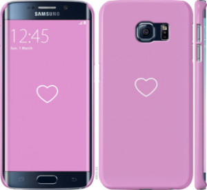 Чехол Сердце 2 для Samsung Galaxy S6 Edge G925F