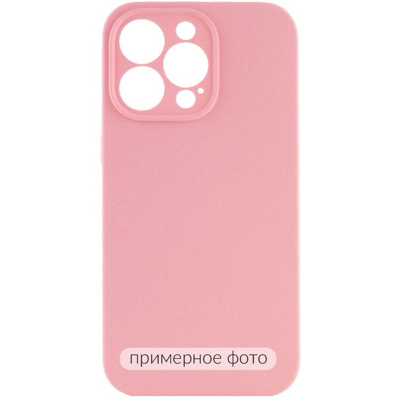 Чехол Silicone Case Full Camera Protective (AA) NO LOGO для Apple iPhone 16 Plus (6.7") (Розовый / Light pink)