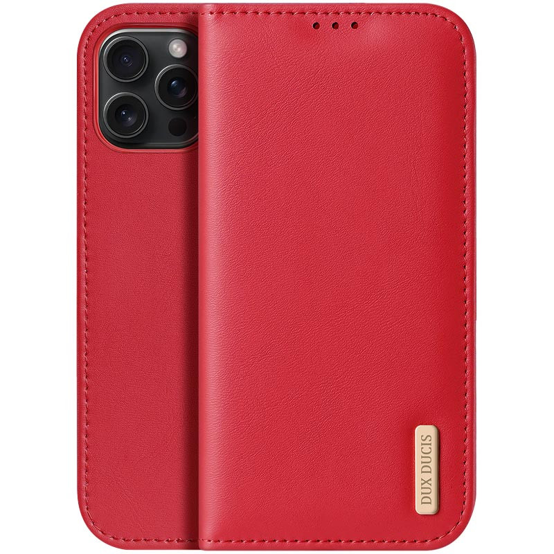 Чехол-книжка Dux Ducis Hivo для Apple iPhone 16 Pro (6.3") (Red)