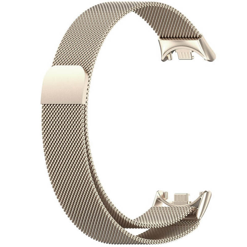 Ремінець Milanese Loop Design для Xiaomi Mi Band 9 (Vintage gold)