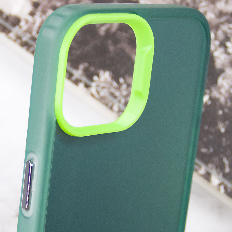 Фото TPU+PC чохол Magic glow with protective edge на Apple iPhone 15 (6.1") (Green) в маназині vchehle.ua