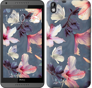 

Чехол Нарисованные цветы для HTC Desire 816 596182