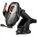 Автотримач з БЗП Hoco HW34 Blue whale 3-axis linkage wireless 15W (center console) (Black)