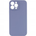 Чехол Silicone Case Full Camera Protective (AA) NO LOGO для Apple iPhone 14 Pro Max (6.7") (Серый / Lavender Gray)