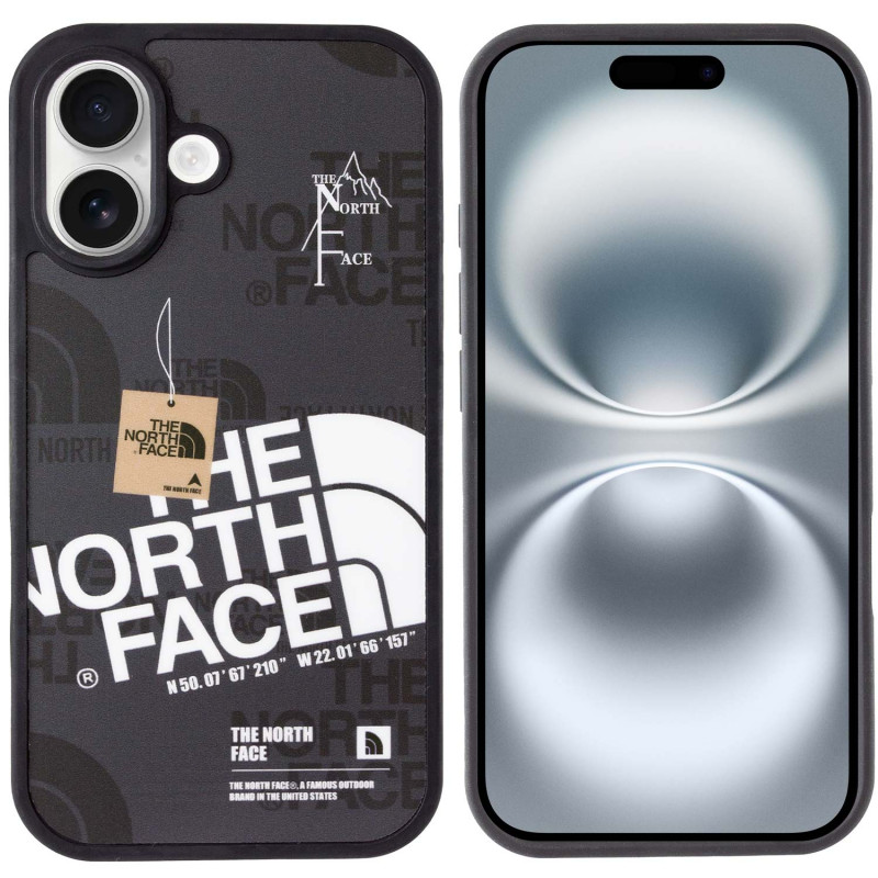 Фото TPU чохол The North Face на Apple iPhone 16 (6.1") (Black) в маназині vchehle.ua