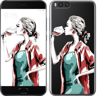 

Чохол Дівчина з келихом на Xiaomi Mi Note 3 841668