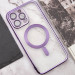 TPU чехол Fibra Chrome with Magnetic safe для Apple iPhone 12 Pro (6.1") (Purple) в магазине vchehle.ua