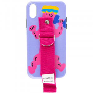 Чохол Funny Holder з кольоровим ланцюгом для iPhone XS (5.8")