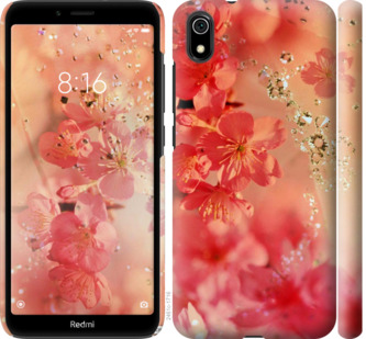 

Чехол Розовые цветы для Xiaomi Redmi 7A 742213