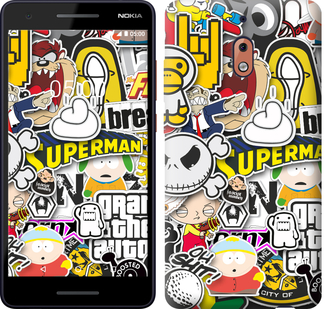

Чехол Popular logos для Nokia 2.1 667572