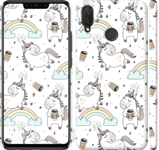 

Чехол Единорог и кофе для Huawei Nova 3i 841031