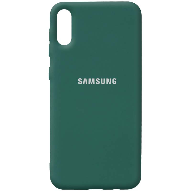 

Чохол Silicone Cover Full Protective (AA) на Samsung Galaxy A02 (Зелений / Pine green) 1136893