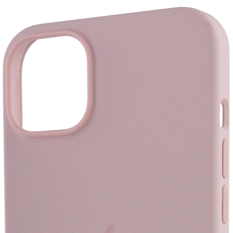 Чехол Silicone case (AAA) full with Magnetic Safe для Apple iPhone 14 Pro Max (6.7") (Розовый / Chalk Pink) в магазине vchehle.ua