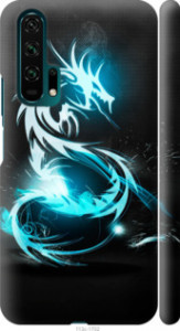 Чехол Бело-голубой огненный дракон для Huawei Honor 20 Pro