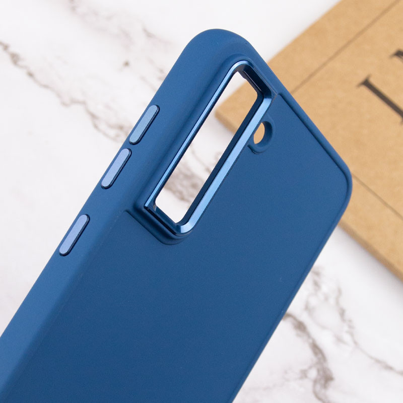 Купить TPU чехол Bonbon Metal Style для Samsung Galaxy S24+ (Синий / Denim Blue) на vchehle.ua