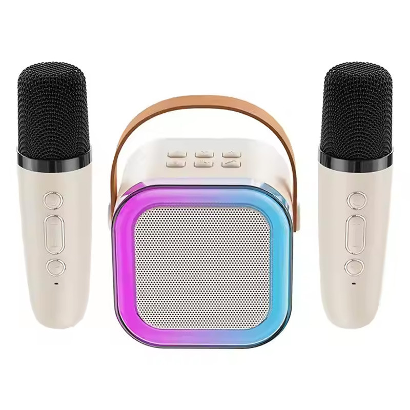 Заказать Bluetooth колонка K12 + 2 микрофона (White) на vchehle.ua